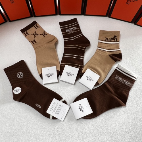 Replica Hermes Socks #1250325 $27.00 USD for Wholesale