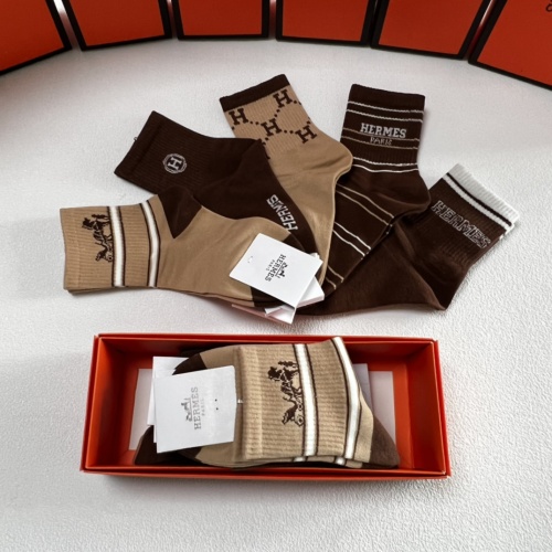 Replica Hermes Socks #1250325 $27.00 USD for Wholesale