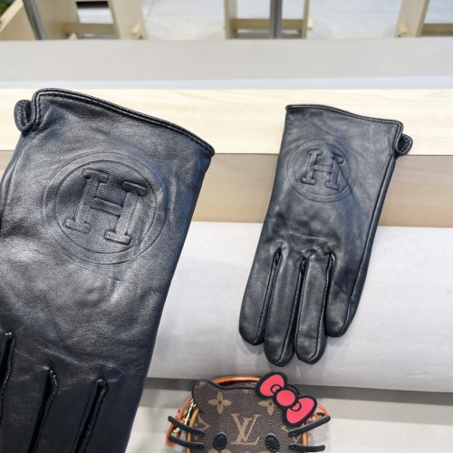 Replica Hermes Gloves For Women #1250345 $42.00 USD for Wholesale