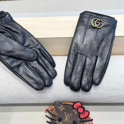 Replica Gucci Gloves For Men #1250357 $52.00 USD for Wholesale