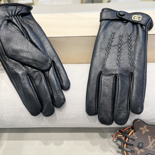 Replica Gucci Gloves For Men #1250359 $52.00 USD for Wholesale