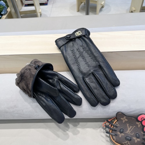 Replica Gucci Gloves For Men #1250359 $52.00 USD for Wholesale