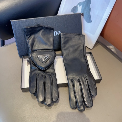 Prada Gloves For Women #1250561 $52.00 USD, Wholesale Replica Prada Gloves