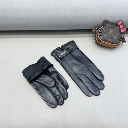 Replica Prada Gloves For Men #1250696 $48.00 USD for Wholesale