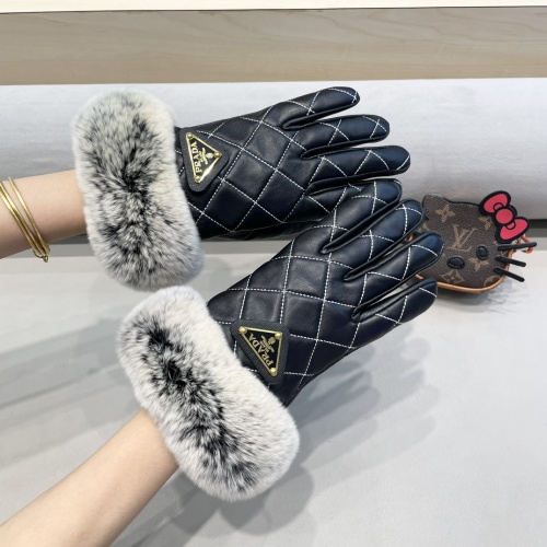 Replica Prada Gloves For Women #1250697 $52.00 USD for Wholesale