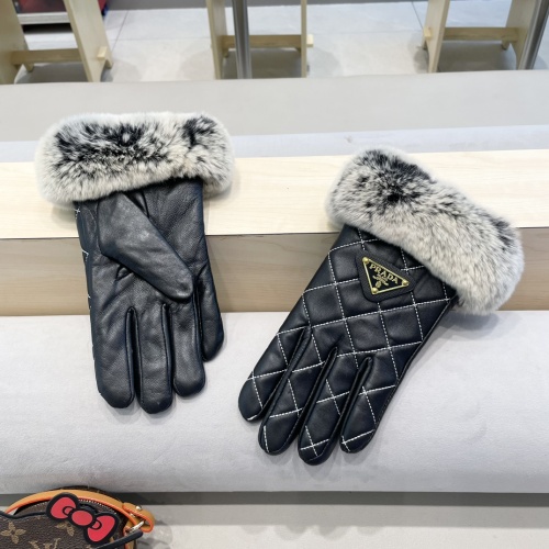 Replica Prada Gloves For Women #1250697 $52.00 USD for Wholesale