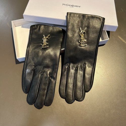 Yves Saint Laurent Gloves For Women #1250710 $45.00 USD, Wholesale Replica Yves Saint Laurent Gloves