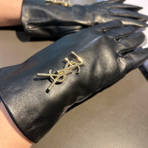 Replica Yves Saint Laurent Gloves For Women #1250710 $45.00 USD for Wholesale