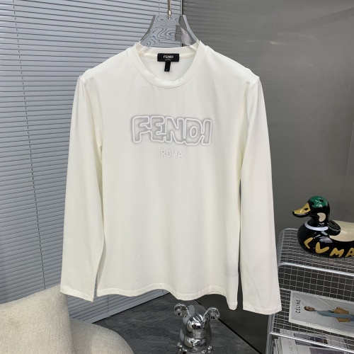 Fendi T-Shirts Long Sleeved For Men #1250715 $48.00 USD, Wholesale Replica Fendi T-Shirts