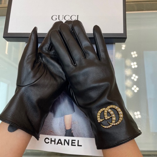 Replica Gucci Gloves For Women #1250716 $45.00 USD for Wholesale