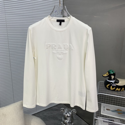 Prada T-Shirts Long Sleeved For Men #1250735 $48.00 USD, Wholesale Replica Prada T-Shirts