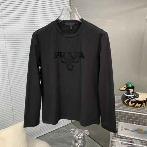 Prada T-Shirts Long Sleeved For Men #1250736 $48.00 USD, Wholesale Replica Prada T-Shirts