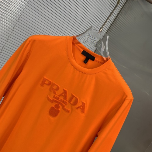 Replica Prada T-Shirts Long Sleeved For Men #1250737 $48.00 USD for Wholesale