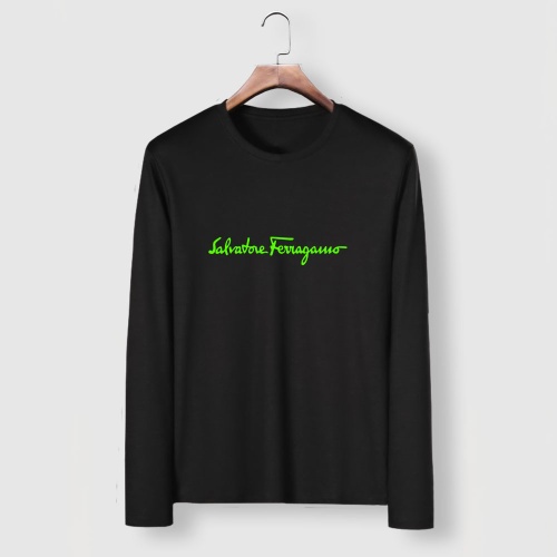 Salvatore Ferragamo T-Shirts Long Sleeved For Men #1250785 $29.00 USD, Wholesale Replica Salvatore Ferragamo T-Shirts