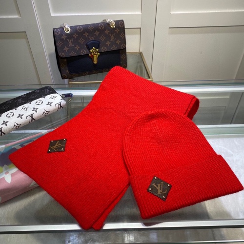 Louis Vuitton LV Caps #1250839 $48.00 USD, Wholesale Replica Louis Vuitton LV Hat and Scarf and Glove Set