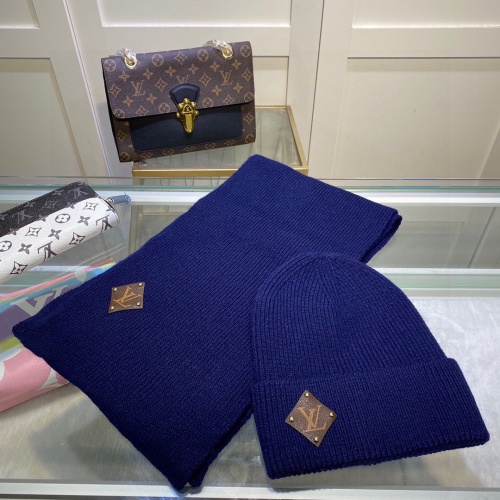 Louis Vuitton LV Caps #1250840 $48.00 USD, Wholesale Replica Louis Vuitton LV Hat and Scarf and Glove Set