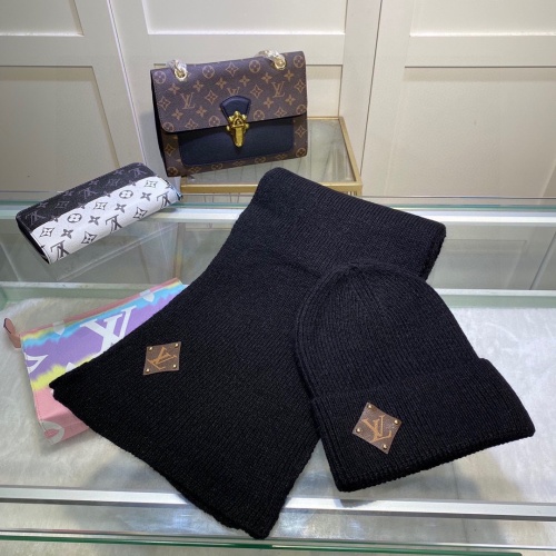 Louis Vuitton LV Caps #1250841 $48.00 USD, Wholesale Replica Louis Vuitton LV Hat and Scarf and Glove Set