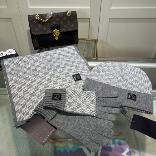 Louis Vuitton LV Caps #1250842 $68.00 USD, Wholesale Replica Louis Vuitton LV Hat and Scarf and Glove Set