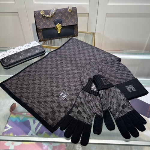 Louis Vuitton LV Caps #1250843 $68.00 USD, Wholesale Replica Louis Vuitton LV Hat and Scarf and Glove Set