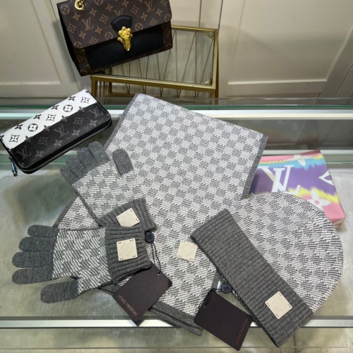 Louis Vuitton LV Caps #1250844 $68.00 USD, Wholesale Replica Louis Vuitton LV Hat and Scarf and Glove Set