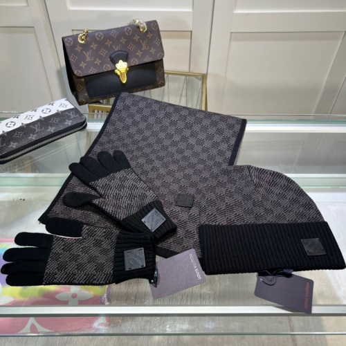 Louis Vuitton LV Caps #1250845 $68.00 USD, Wholesale Replica Louis Vuitton LV Hat and Scarf and Glove Set