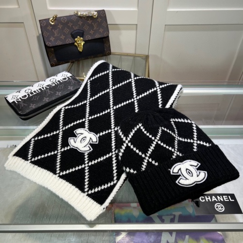 Chanel Caps #1250862 $48.00 USD, Wholesale Replica Chanel Hat and Scarf and Glove Set