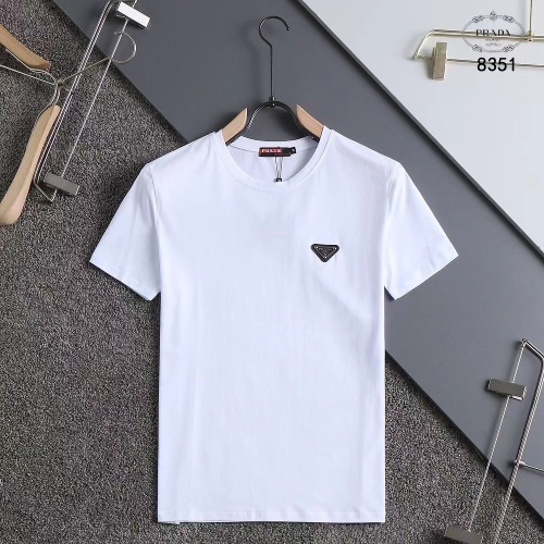 Prada T-Shirts Short Sleeved For Men #1250893 $29.00 USD, Wholesale Replica Prada T-Shirts