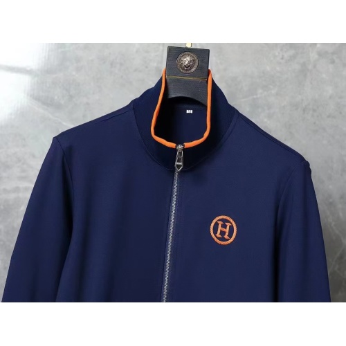 Replica Hermes Tracksuits Long Sleeved For Men #1250955 $82.00 USD for Wholesale