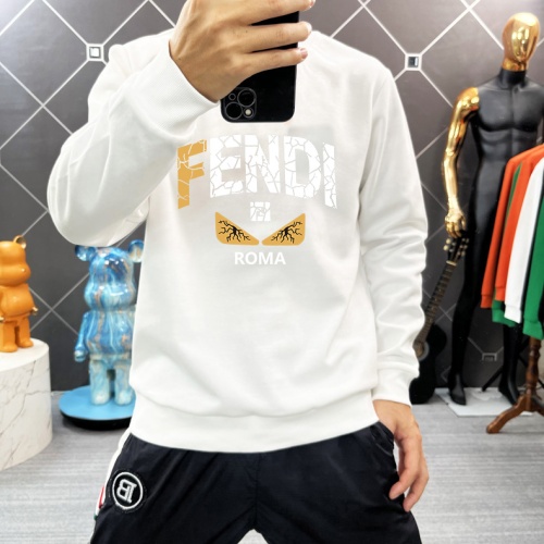 Replica Fendi Hoodies Long Sleeved For Men #1251089 $45.00 USD for Wholesale