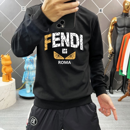 Replica Fendi Hoodies Long Sleeved For Men #1251090 $45.00 USD for Wholesale