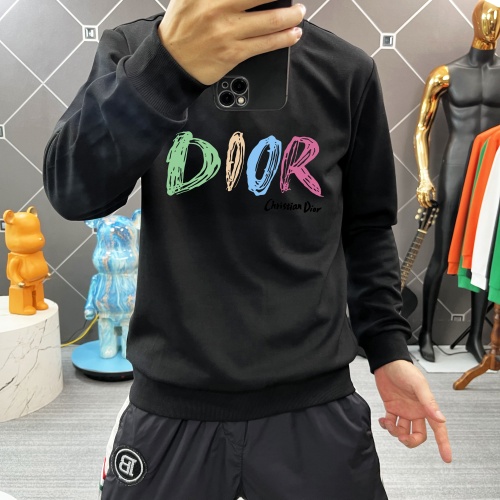 Replica Christian Dior Hoodies Long Sleeved For Men #1251092 $45.00 USD for Wholesale