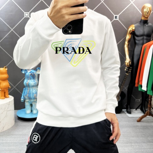 Replica Prada Hoodies Long Sleeved For Men #1251099 $45.00 USD for Wholesale