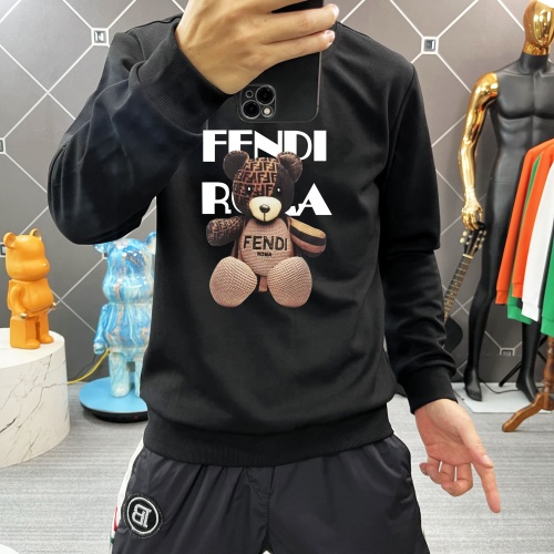 Replica Fendi Hoodies Long Sleeved For Men #1251117 $45.00 USD for Wholesale