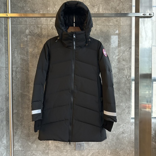 Canada Goose Down Feather Coat Long Sleeved For Women #1251122 $180.00 USD, Wholesale Replica Canada Goose Down Feather Coat