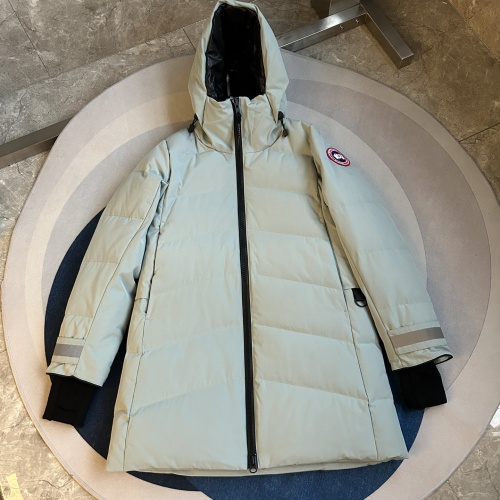 Replica Canada Goose Down Feather Coat Long Sleeved For Women #1251126 $180.00 USD for Wholesale