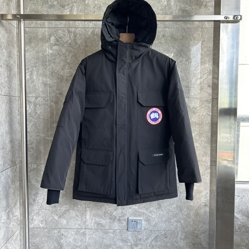 Canada Goose Down Feather Coat Long Sleeved For Men #1251172 $205.00 USD, Wholesale Replica Canada Goose Down Feather Coat