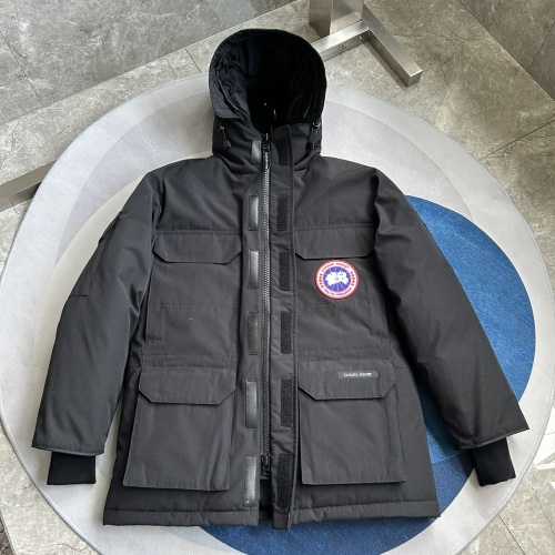 Replica Canada Goose Down Feather Coat Long Sleeved For Men #1251172 $205.00 USD for Wholesale