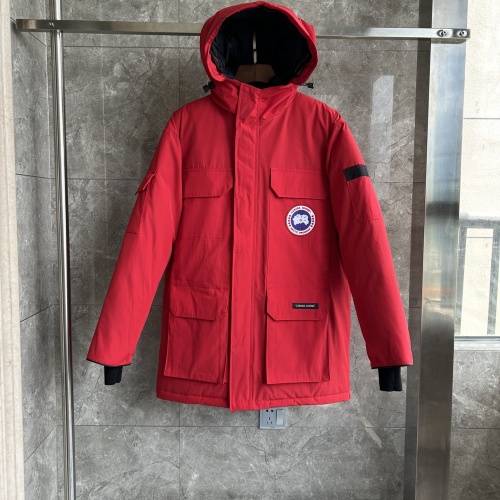 Canada Goose Down Feather Coat Long Sleeved For Men #1251175 $205.00 USD, Wholesale Replica Canada Goose Down Feather Coat