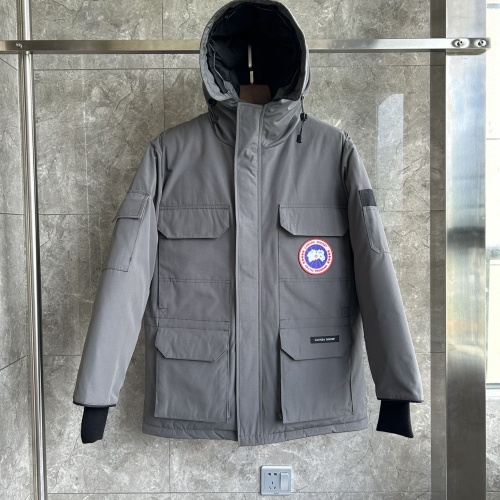 Canada Goose Down Feather Coat Long Sleeved For Men #1251180 $205.00 USD, Wholesale Replica Canada Goose Down Feather Coat