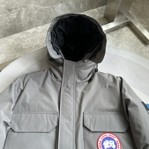 Replica Canada Goose Down Feather Coat Long Sleeved For Men #1251180 $205.00 USD for Wholesale