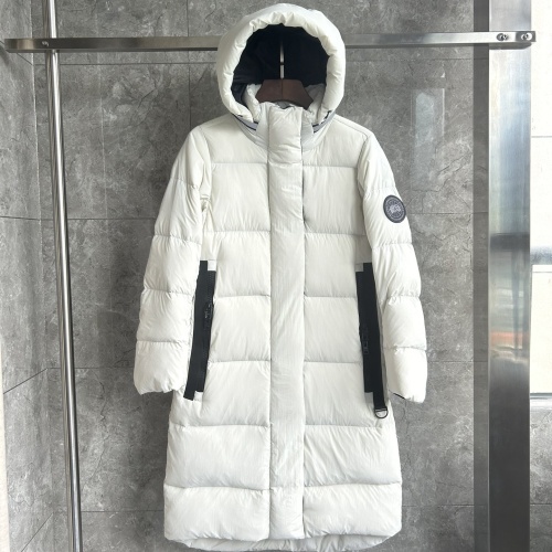 Canada Goose Down Feather Coat Long Sleeved For Women #1251196 $220.00 USD, Wholesale Replica Canada Goose Down Feather Coat