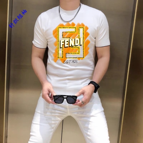 Fendi T-Shirts Short Sleeved For Men #1251236 $45.00 USD, Wholesale Replica Fendi T-Shirts