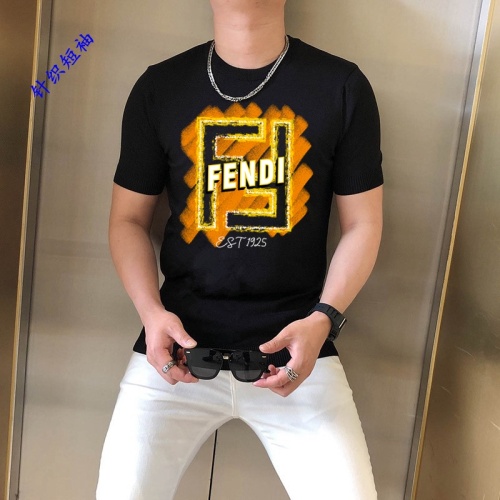 Fendi T-Shirts Short Sleeved For Men #1251237 $45.00 USD, Wholesale Replica Fendi T-Shirts