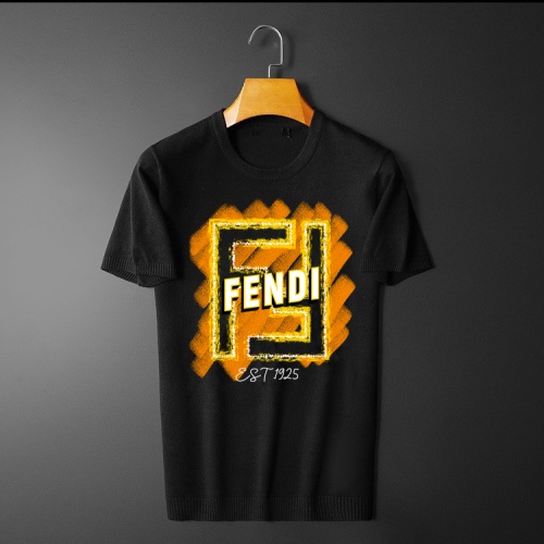 Replica Fendi T-Shirts Short Sleeved For Men #1251237 $45.00 USD for Wholesale