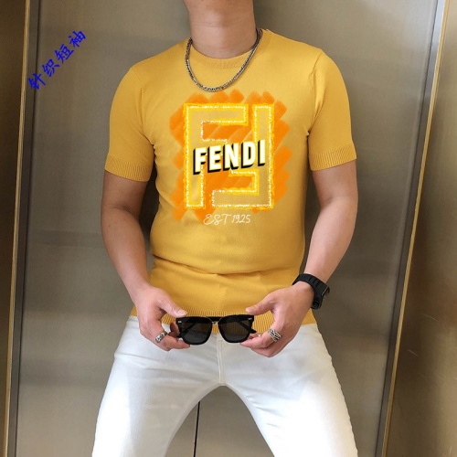 Fendi T-Shirts Short Sleeved For Men #1251238 $45.00 USD, Wholesale Replica Fendi T-Shirts