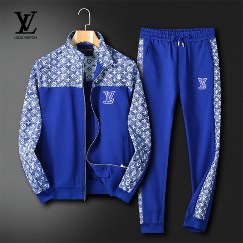 Louis Vuitton LV Tracksuits Long Sleeved For Men #1251240 $85.00 USD, Wholesale Replica Louis Vuitton LV Tracksuits