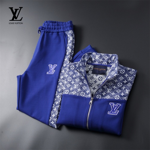 Replica Louis Vuitton LV Tracksuits Long Sleeved For Men #1251240 $85.00 USD for Wholesale