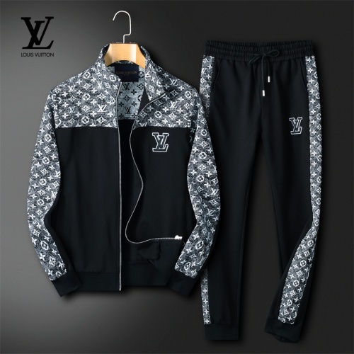 Louis Vuitton LV Tracksuits Long Sleeved For Men #1251242 $85.00 USD, Wholesale Replica Louis Vuitton LV Tracksuits