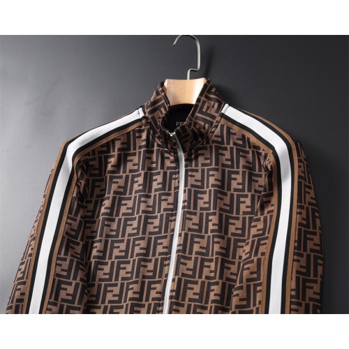 Replica Fendi Tracksuits Long Sleeved For Men #1251244 $85.00 USD for Wholesale