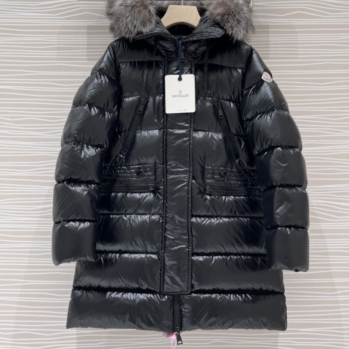 Moncler Down Feather Coat Long Sleeved For Women #1251258 $284.30 USD, Wholesale Replica Moncler Down Feather Coat